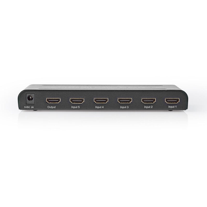 Nedis Selettore Audio Digitale 4 Ingressi Toslink - Switch Ottico Con Telecomando E Pulsante, Custodia In Metallo