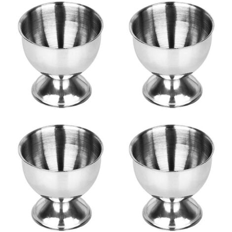 Portauova In Acciaio Inossidabile Salubohum - 4 Pezzi Impilabili, Lavabili In Lavastoviglie Con Base Antigraffio - Foto 13