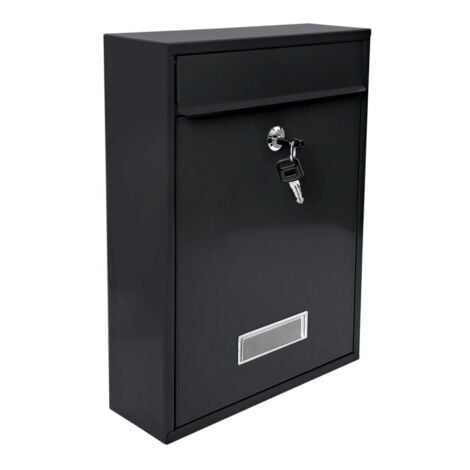 Sterling MB24BK Cassetta Postale Orizzontale | Nero, 358x125x250 Mm, Per Edifici Multi-Abitazione