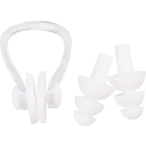 Set Tappi Per Orecchie E Tappanaso Per Nuoto Adulti - Silicone, Impermeabile, Custodia Inclusa, Taglia Unica