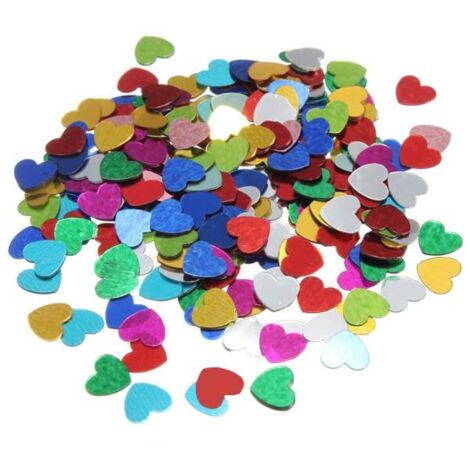Patch Applique Cuore Con Paillettes Extra Large - Distintivo Scintillante Argento, Da Stirare - Foto 2