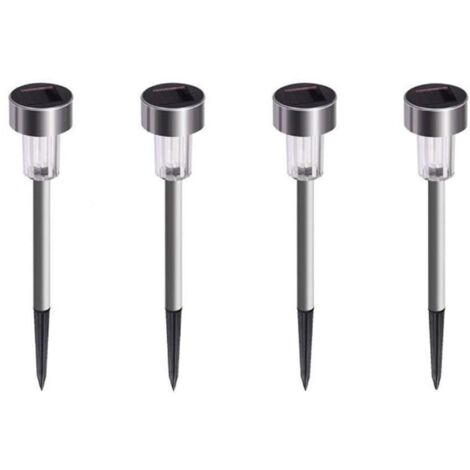 4 Pezzi Faretti Energia Solare da Esterno, 72 LED Faretti Solari a 3 Livelli di Luminosità, IP65