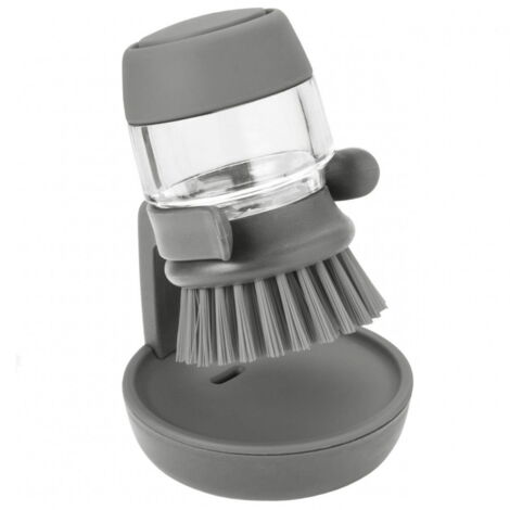 Spazzola Per Piatti Con Dispenser Sapone - Set Con Supporto - Testina Sostituibile - Ecologica - Foto 6