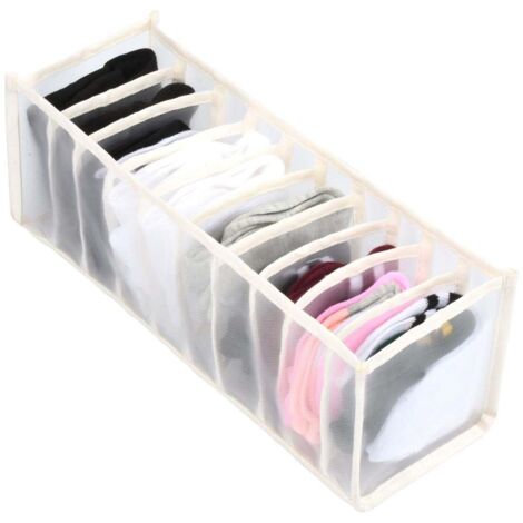 Organizer Per Cinture In Acrilico - 7 Scomparti, Con Piedini Antiscivolo - Per Cassetto O Parete