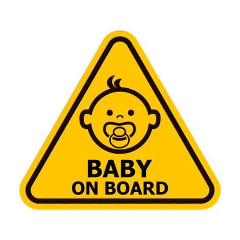 Adesivo Auto Baby A Bordo - Motivo Pirata Francese - Sicurezza Viaggi Con Bambini - Foto 3