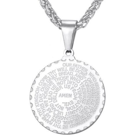 CIONDOLO ANGELO IN ORO BIANCO 18 KT CON ZIRCONI