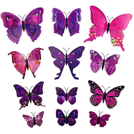 50 Farfalle 3D In Organza E Chiffon – Multicolori, Decorative Per Scrapbooking, Accessori E Fai Da Te