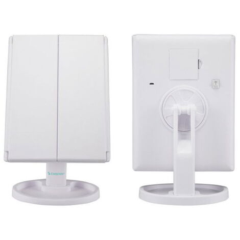 Hasipu Specchio Da Trucco LED Con Altoparlante Bluetooth - 10x14 Hollywood Vanity Con Luci, Bianco