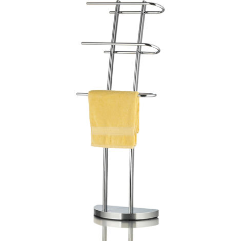 Porta Asciugamani Con Ventosa Regolabile 50-100cm - Senza Foratura Per Piastrelle E Vetro