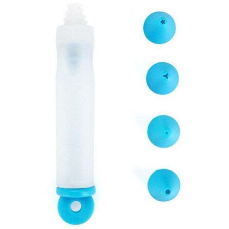 BESTONZON Penna Decorazione Dolci In Silicone Con 4 Beccucci, Verde - Foto 6