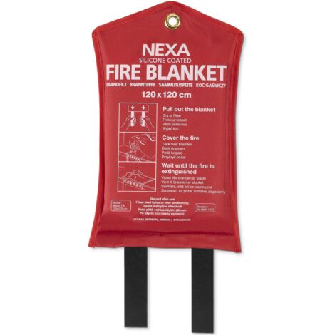 Fb 120 rm coperta antincendio silicone rosso 120x120 cm