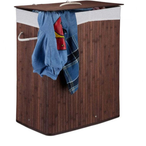 Cesto Pieghevole Risparmio Spazio Cesti Portabiancheria Pieghevoli - 2 Pezzi Bianchi, Con Manici Rinforzati Cesti Biancheria Portatili Risparmio Spazio