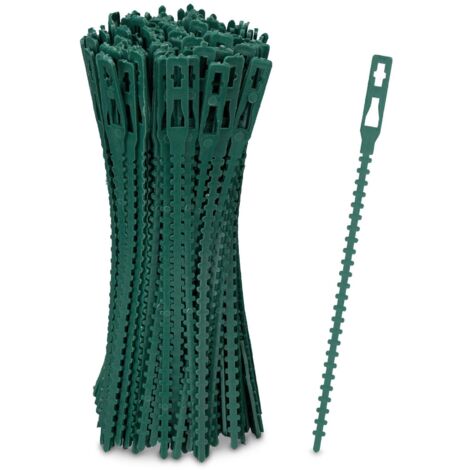 30 Bastoncini Di Bambù Verdi 30cm + 30 Legacci In Ferro Per Piante Da Giardino