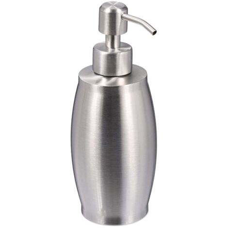 Dispenser Sapone in Ceramica Bianco con Erogatore di Schiuma