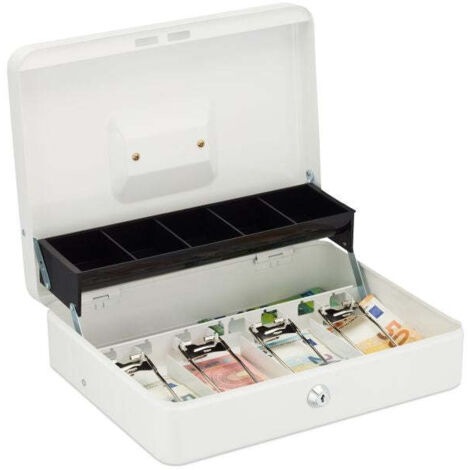 Cassetto Contanti In Metallo Nero 33,5x33x10cm - Foto 2