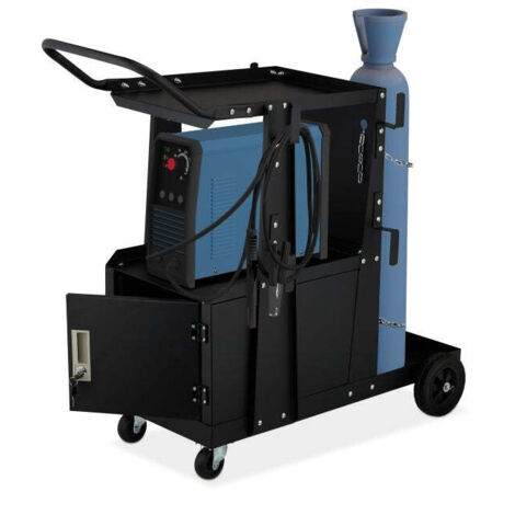 VidaXL Carrello Per Saldatura Nero 90 X 46 X 96 Cm Acciaio, Carrello