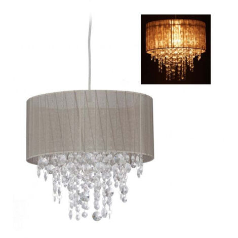 Lampada a sospensione con cristalli (1/5)