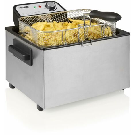 Friggitrice 5l maxi 184090 3270w vasca in acciaio inox smaltato 8