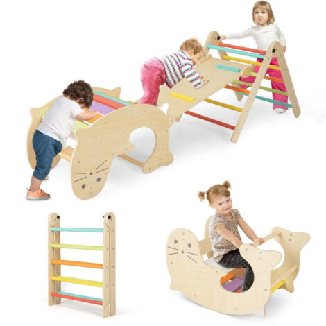 Set Arrampicata Bambini Wilwolfer, 6 Pezzi In Schiuma EPE, Rivestiti In Pelle, Colorati, A Partire Da 1 Anno