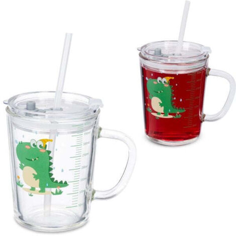 Ritzenhoff & Breker Set Di 6 Bicchieri Per Bambini Happy Zoo, Con Motivi Di Animali (coccodrillo, Zebra, Leone). Capacità 205 Ml, Lavabili In Lavastoviglie. - 4