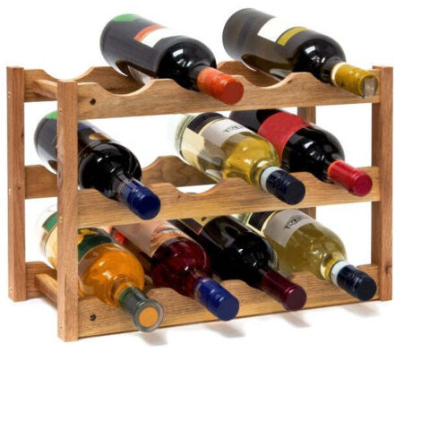PORTABOTTIGLIE IN LEGNO portabottiglie piccolo scaffale display armadio
