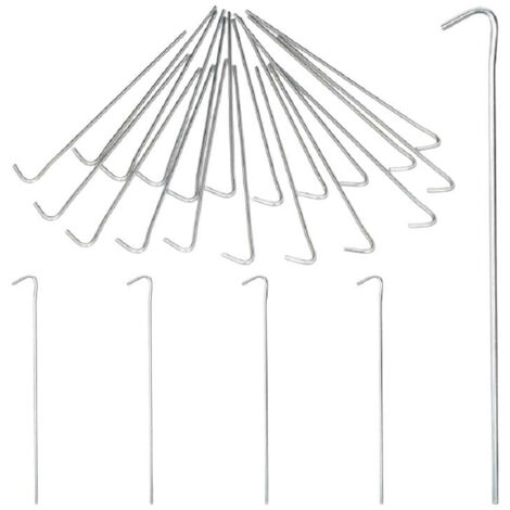 High Peak Set 6 Picchetti Da Tenda In Acciaio 240x20 Mm – Colore Oro, Per Terreni Morbidi E Misti - 3