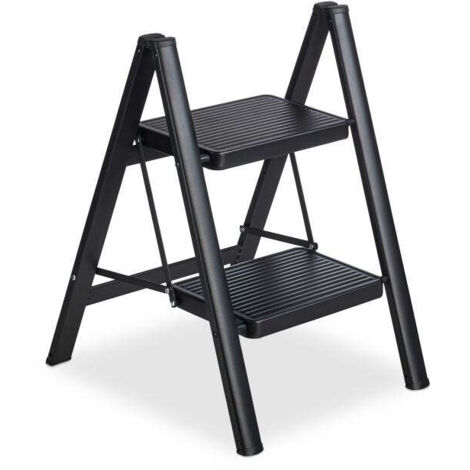 Scaletta pieghevole con stabilizzatori e cancelletto saloon