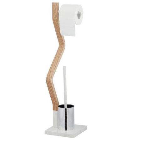 Sedia per WC in piedi bianca (1/5)