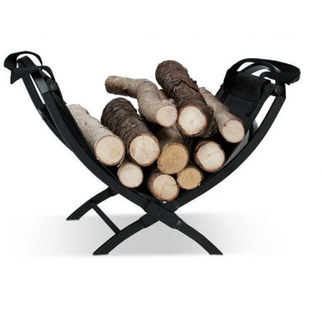 Mensola portalegna - Portalegna - Portalegna -nero- rastrelliera per legna da ardere 100*80*25CM