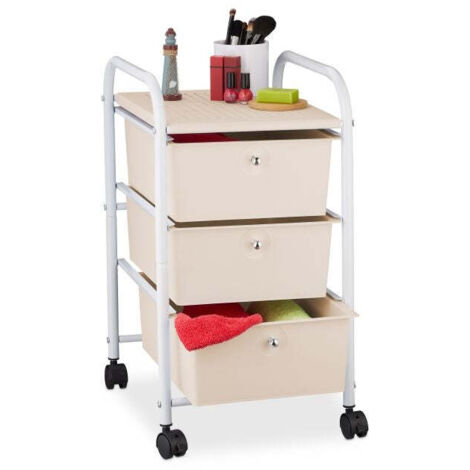 Carrello da bagno con 3 cassetti