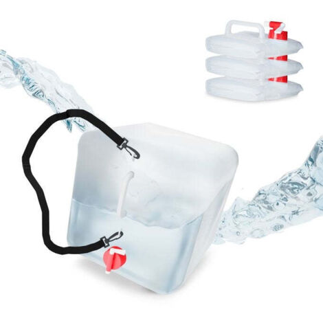 6 Sacchetti Pieghevoli Per Acqua Da 10 Litri - Contenitori Flessibili Per Campeggio, Emergenza E Outdoor, Marca UNQMAG - Foto 2