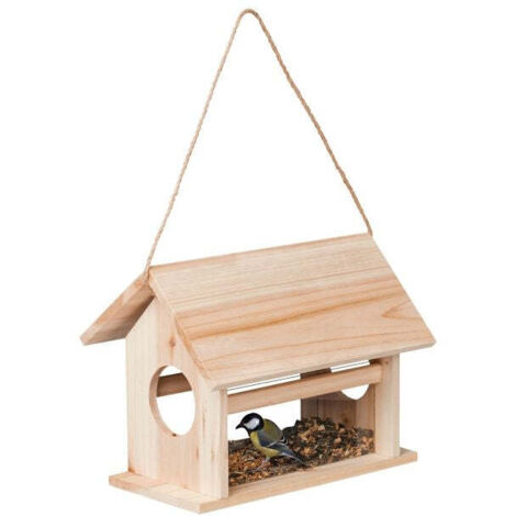Mangiatoia esterna flora in legno per uccelli - 2,3 kg - vari colori