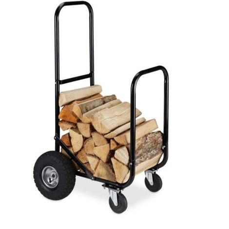 Carrito Leña Orework con Ruedas y Asa 52x43x33 cm