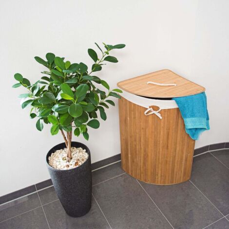 Naturoom Cesto Portaoggetti In Bambù Da 60L – Pieghevole E Resistente Per Bagno, Camera E Giochi