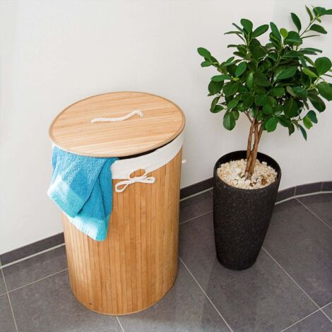 Relaxdays Cesto Portabiancheria con Rotelle, Contenitore Pieghevole con