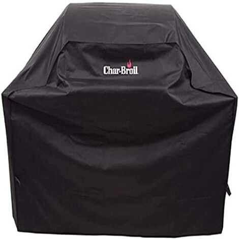 Char-Broil 140384 - Barbecue a gas con 2 brucatori, coperchio di protezione dagli agenti atmosferici, colore nero.