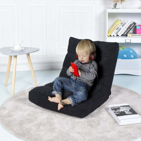 MAXYOYO Divano Letto Pieghevole, Sofa da Pavimento in Velluto a Coste, Divano Funzionale Trasformabile con Portabicchieri e Cuscino, Sofa a Compressione per Soggiorno, Camera da Letto e degli Ospiti