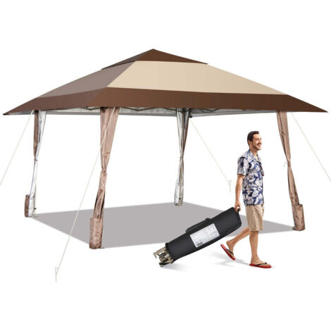 COBIZI Tenda a baldacchino da 25,4 x 25,4 cm, facile da installare, con