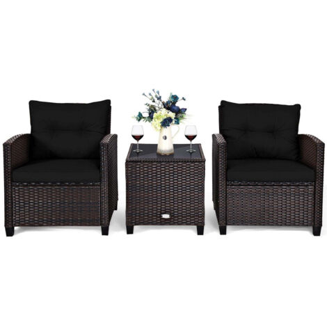 Set 3 Copricuscini Da Esterno Sqodok Blu &ndash; Fodere Rettangolari Per Divanetto E Poltrone Da Giardino &ndash; Con Cerniera