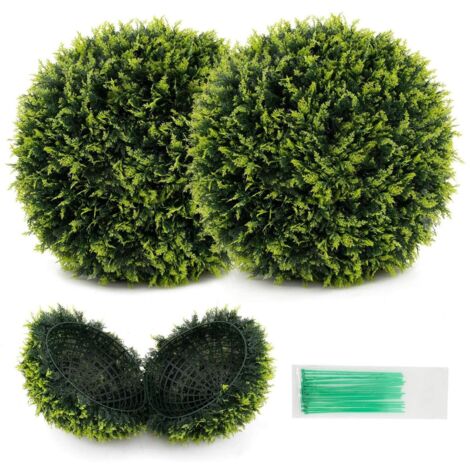 Atmosphera - Palla di bosso 27cm in polietilene colore verde