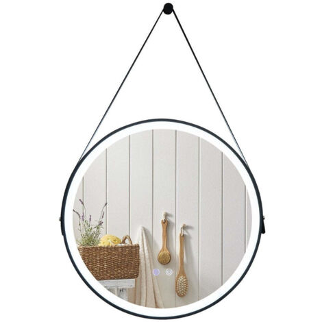 Specchio da bagno rotondo con LED diametro di 100 cm, antiappannamento, luminosità dimmerabile