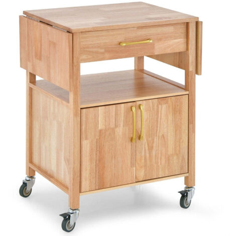 Relaxdays Carrello Da Cucina Con Cassetti, Piano Di Lavoro, 2 Scomparti Porta Spezie Asciugamani Grigionaturale 49836068