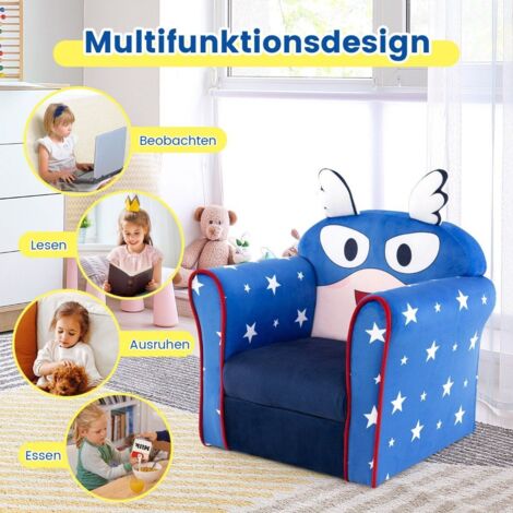 LuxNook Set di 2 Sedie per Bambini Con Gambe in Legno, Sedia Piccola in PP+PU Con Schienale per Cameretta, Sedia da Scrivania Ideale da 1 a 6 Anni, Bianco