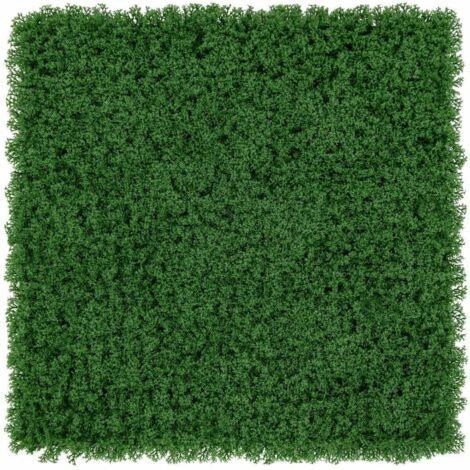 BCBLF Pannelli Parete In Erba Sintetica 9 Pezzi 50x50 Cm - Siepe Bosso Verde 4 Strati Anti-UV, Con Fascette, Per Interni/Esterni (25 Mq)