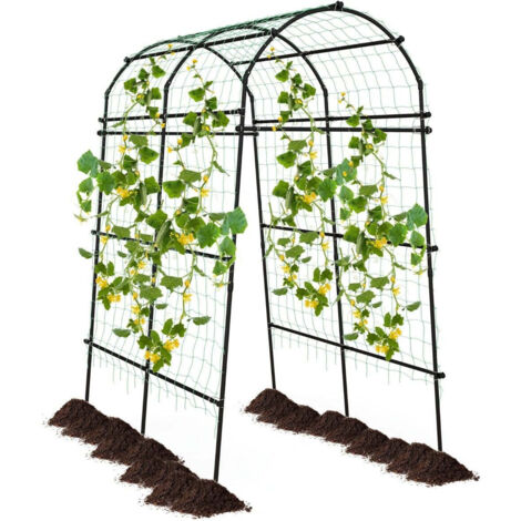 Graticci Da Giardino In Metallo Nero Per Piante Rampicanti – Confezione Da 2 – Altezza 149,9 Cm, Larghezza 40,4 Cm – Supporto Per Rose, Edera, Pomodori, Piselli