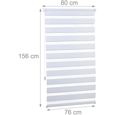 Tenda a Rullo Doppia Klemmfix, Senza Fori, per Finestre E Porte, Traslucida E Os