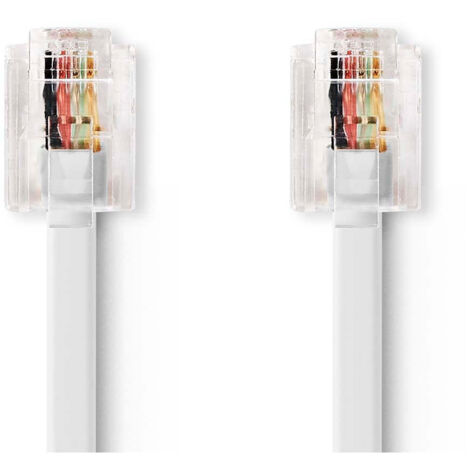 Telecom cable rj11 male rj11 male 100 m cable design flat plating gold plated cable type rj11 white 83962184 83962184 83962184 83962184 83962184 (1/3)