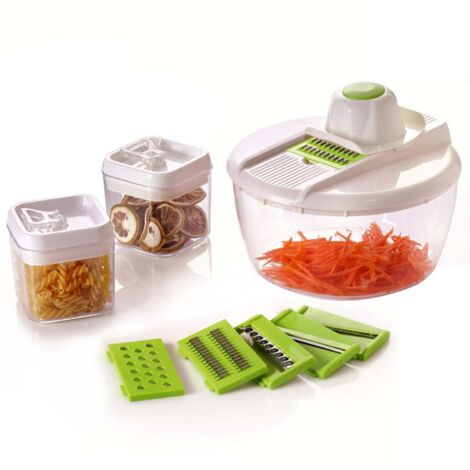 Herzberg HG-8032: Affettaverdure con ciotola e set contenitore (1/5)