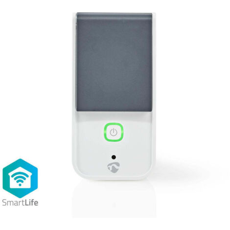 Smartlife smart plug  wi fi  ip44  current meter  3680 w  earthed plug  type f cee 77 - 30 - 40 c  android  ios  greywhite  1 pc 38580391 38580391 38580391 38580391 38580391 (1/5)