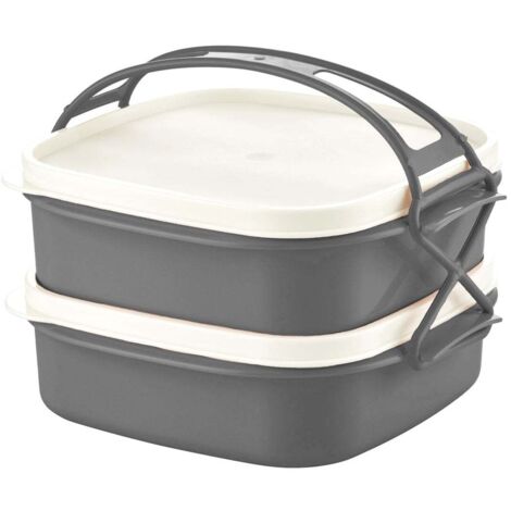 Gimmiebox Gimmieone - Scatola Per Pranzo A Tenuta Stagna Per Bambini, 4+2 Scomparti, Tritan, Blu, Senza BPA